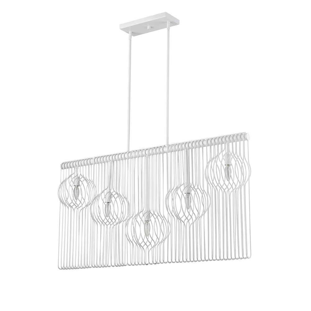 Z-Lite 5 Light Linear Chandelier. Picture 5