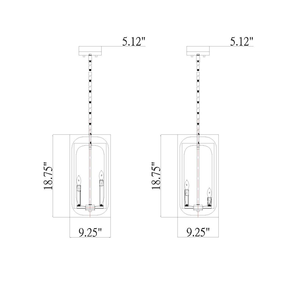 Z-Lite 4 Light Chandelier. Picture 8