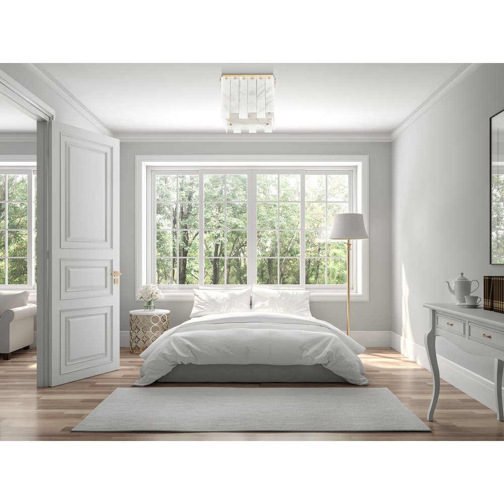 Z-Lite 4 Light Flush Mount. Picture 6