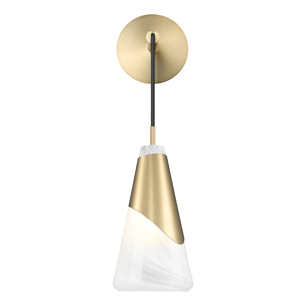 Z-Lite Aimie 1 Light Wall Sconce, Modern Gold. Picture 2