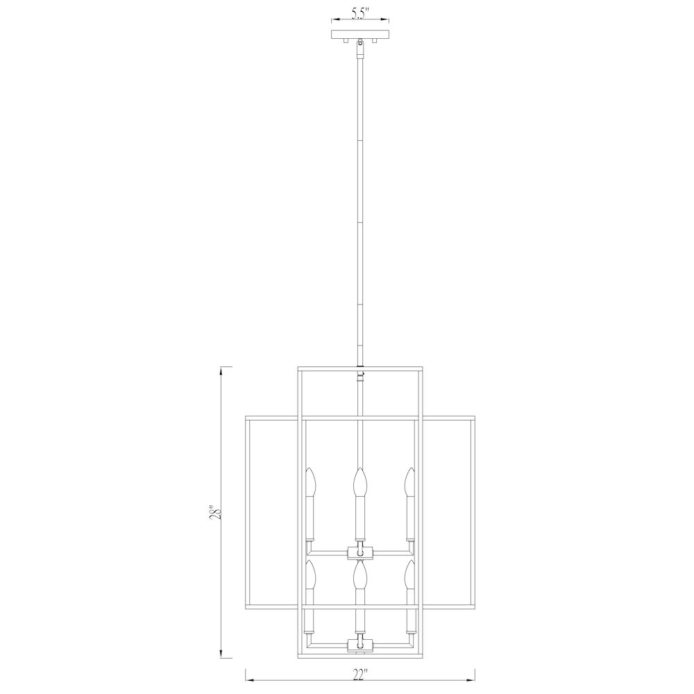 Z-Lite 8 Light Chandelier. Picture 8