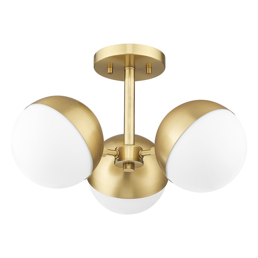 Z-Lite 3 Light Semi Flush Mount. Picture 5