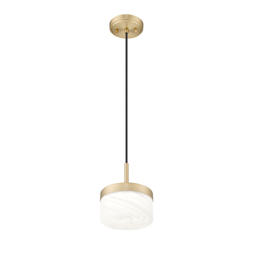 Z-Lite 1 Light Pendant, Modern Gold. Picture 2