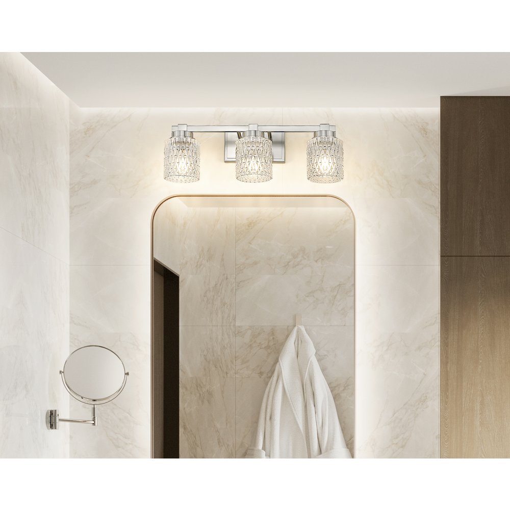 Z-Lite 3 Light Vanity, Brushed Nickel. Picture 5