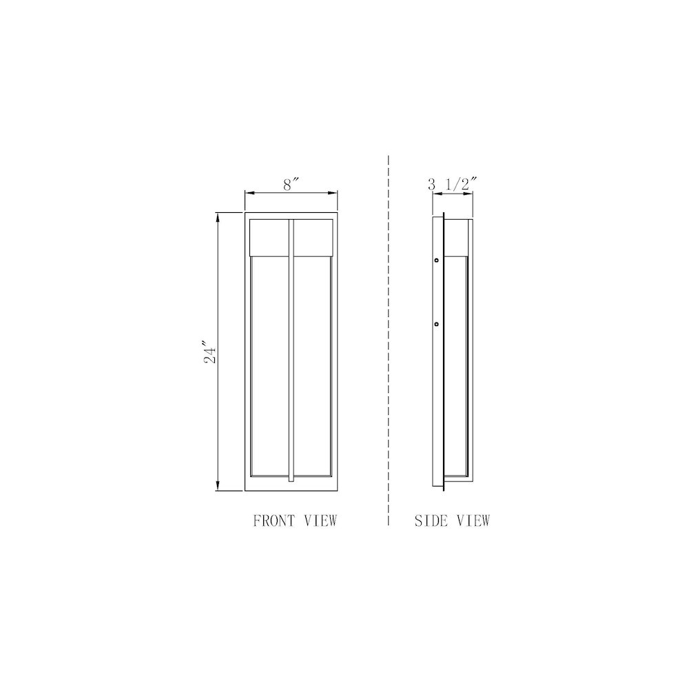 Z-Lite 2 Light Outdoor Wall Light. Picture 8