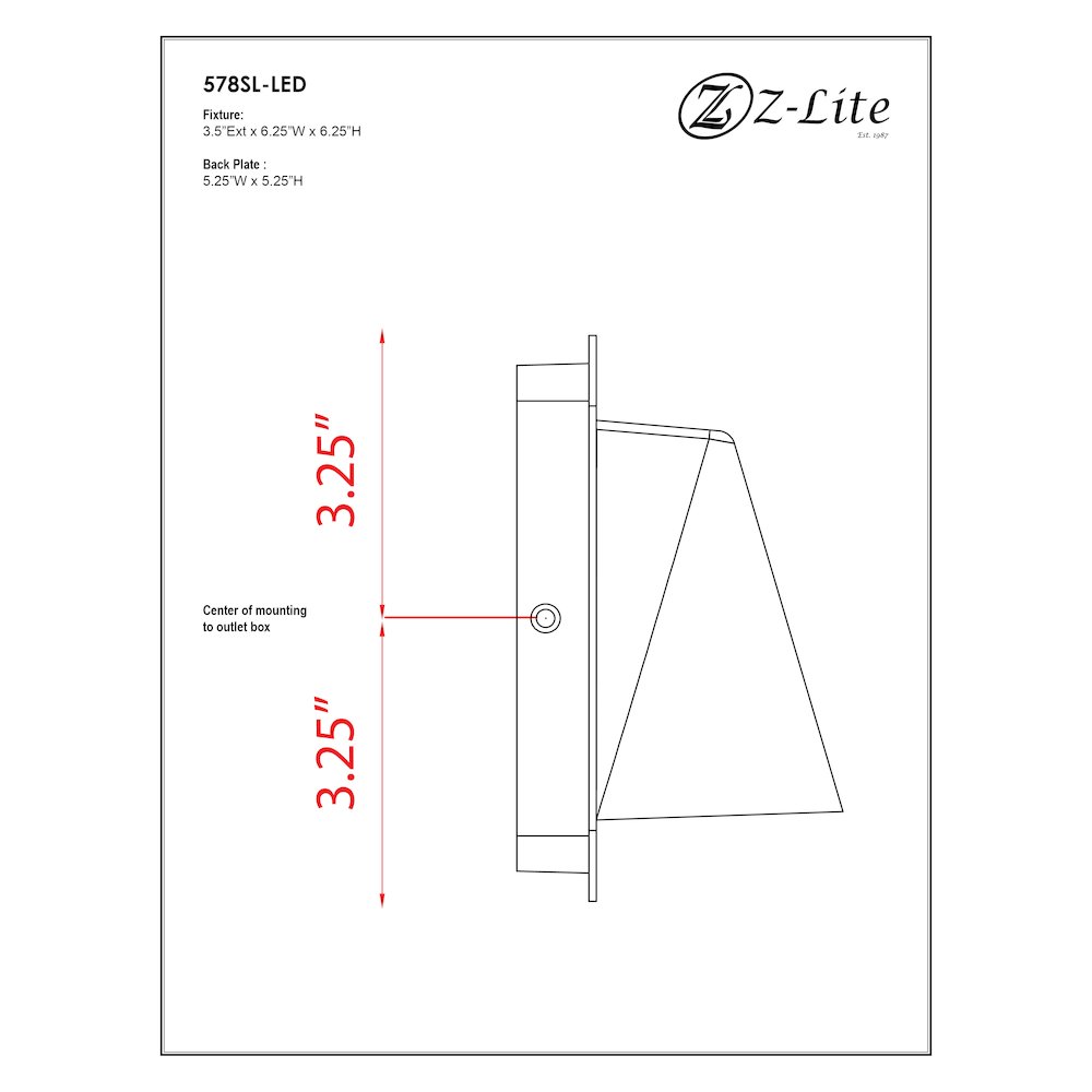Z-Lite 1 Light Outdoor Wall Light. Picture 7