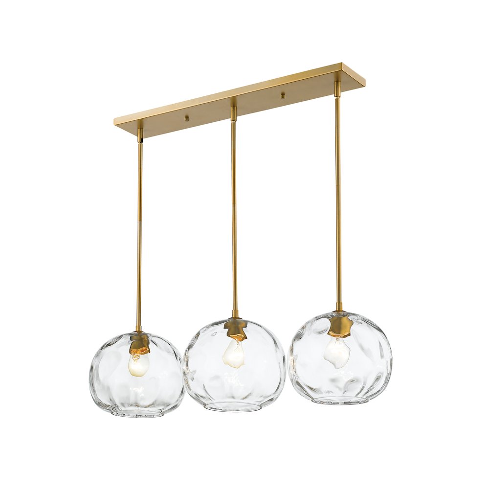 Z-Lite 3 Light Linear Chandelier. Picture 1