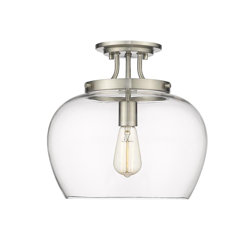 1 Light Semi Flush Mount. Picture 2