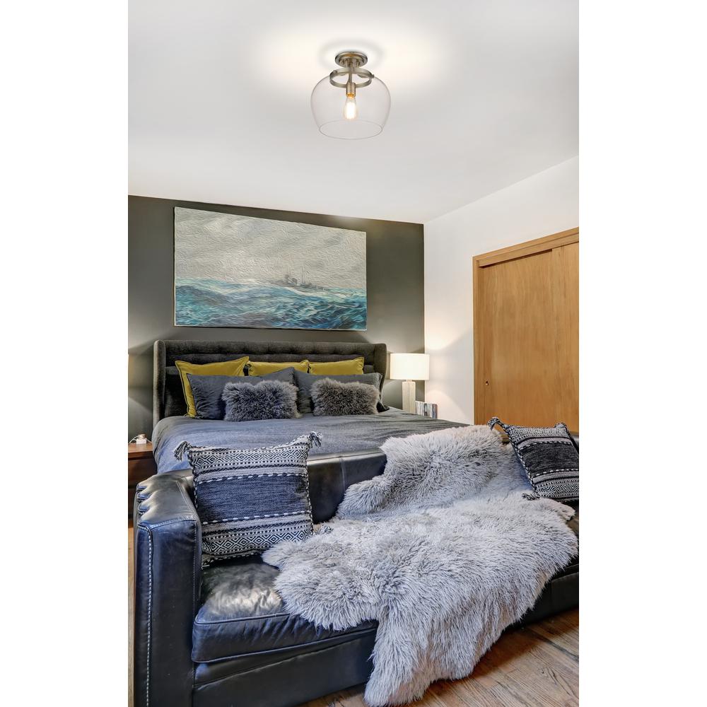 1 Light Semi Flush Mount. Picture 6