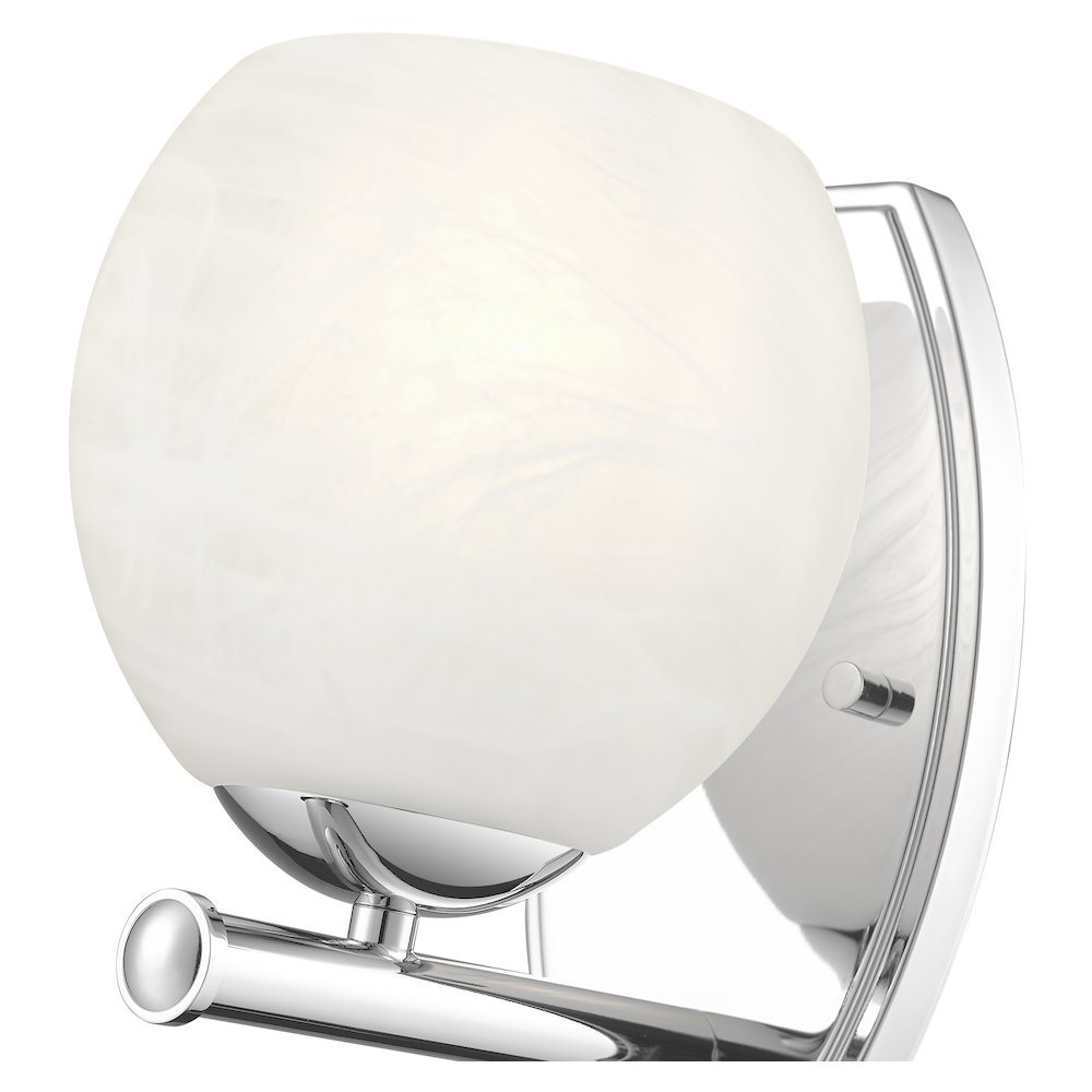 Z-Lite 1 Light Wall Sconce, Chrome. Picture 4