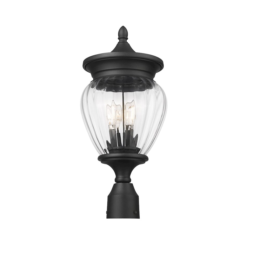 Z-Lite 3 Light Outdoor Post Mount Fixture. Picture 2