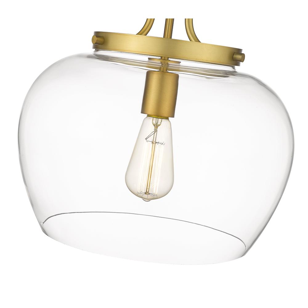 1 Light Semi Flush Mount. Picture 4