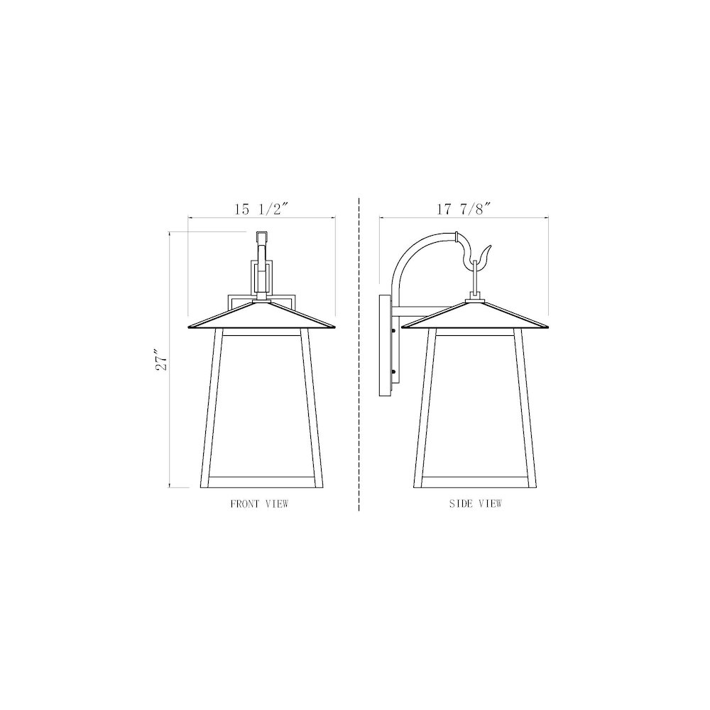 Z-Lite 5 Light Outdoor Wall Light. Picture 8