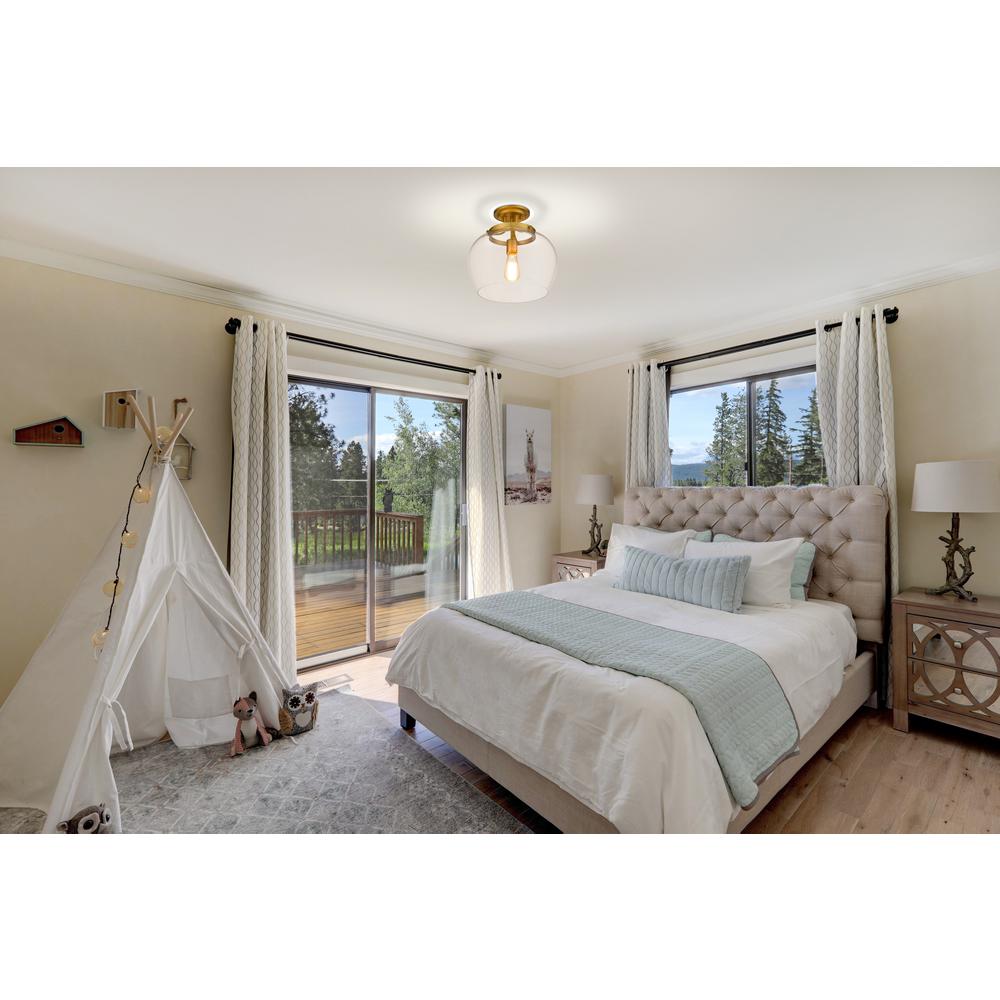 1 Light Semi Flush Mount. Picture 8