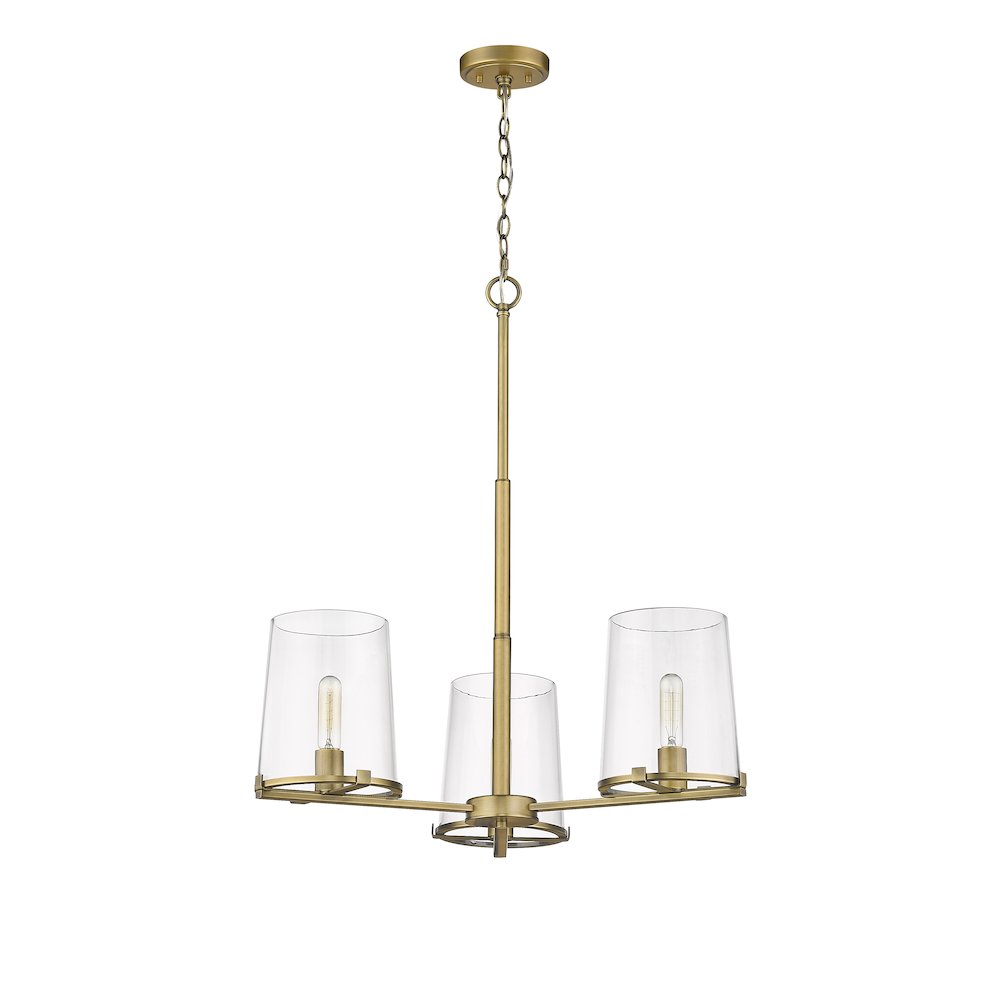 Z-Lite 3 Light Chandelier. Picture 5