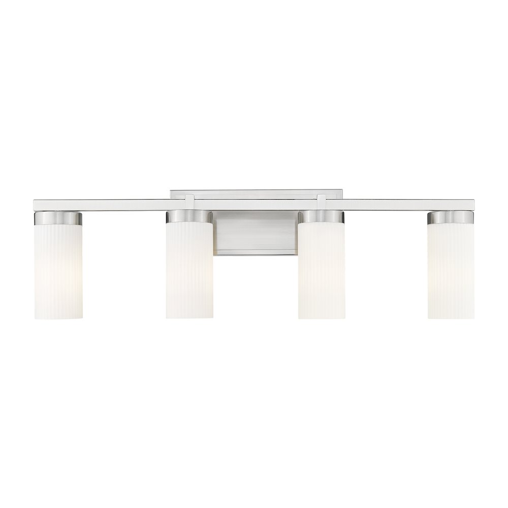 Z-Lite Danica 4 Light Vanity in Brushed Nickel color, Steel frame. Picture 3