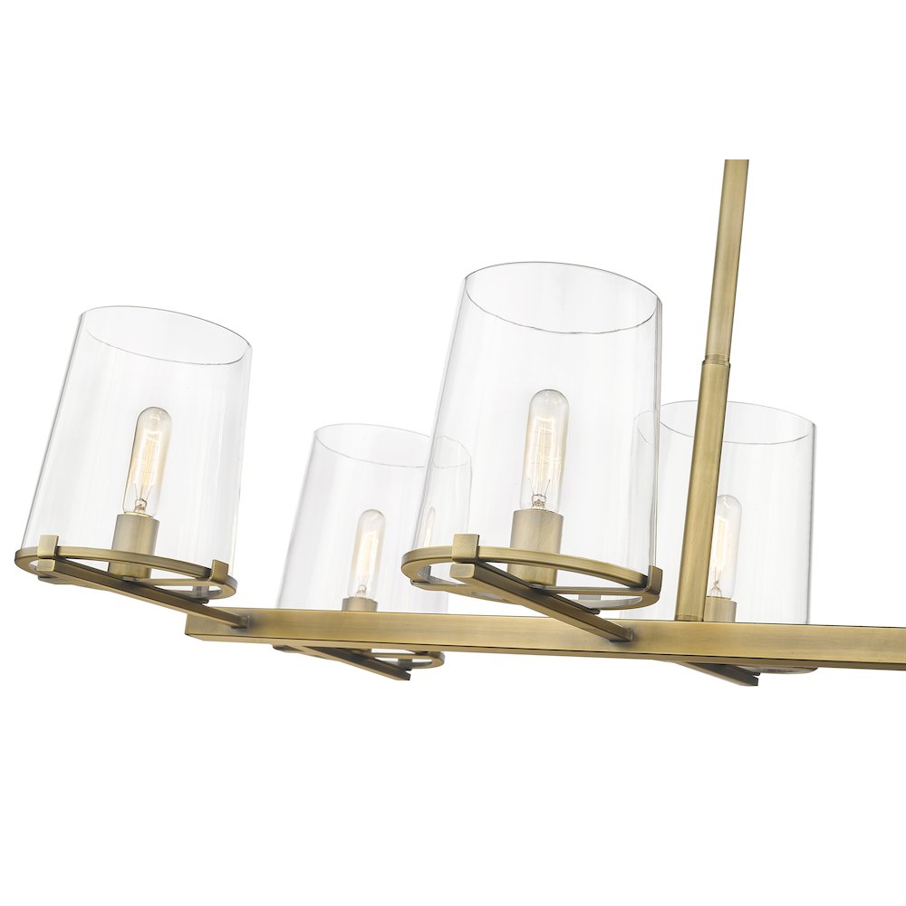 Z-Lite 8 Light Linear Chandelier. Picture 4
