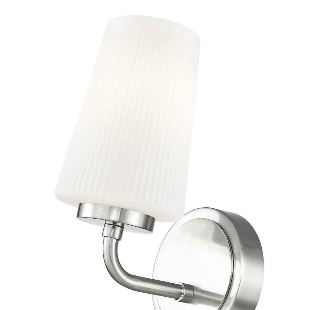 Z-Lite Montford 1 Light Wall Sconce in Brushed Nickel color, Steel frame. Picture 4
