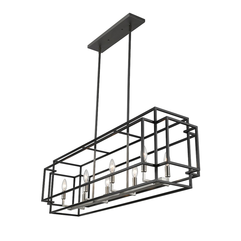 Z-Lite 8 Light Linear Chandelier. Picture 4