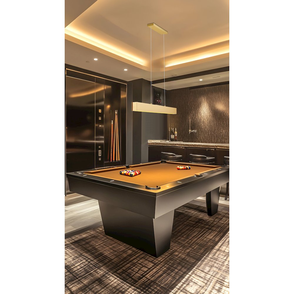 Z-Lite 1 Light Linear Chandelier, Gold. Picture 6