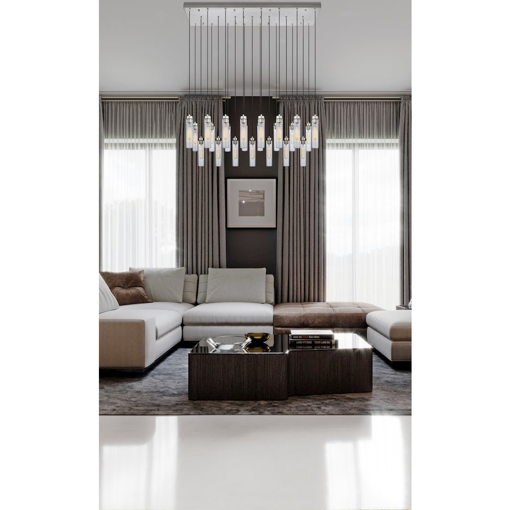 Z-Lite 23 Light Linear Chandelier. Picture 6