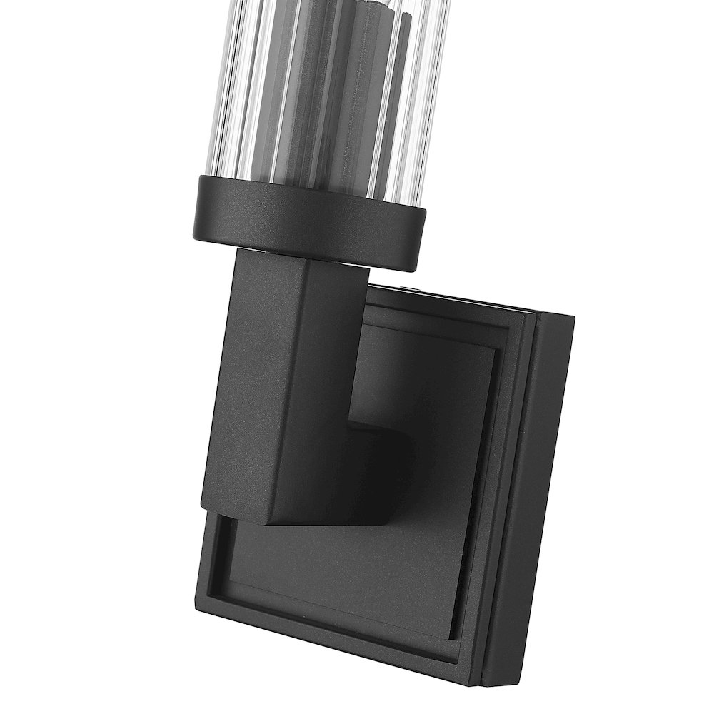 Z-Lite Beau 1 Light Wall Sconce in Bronze  Frame Finish. Picture 4