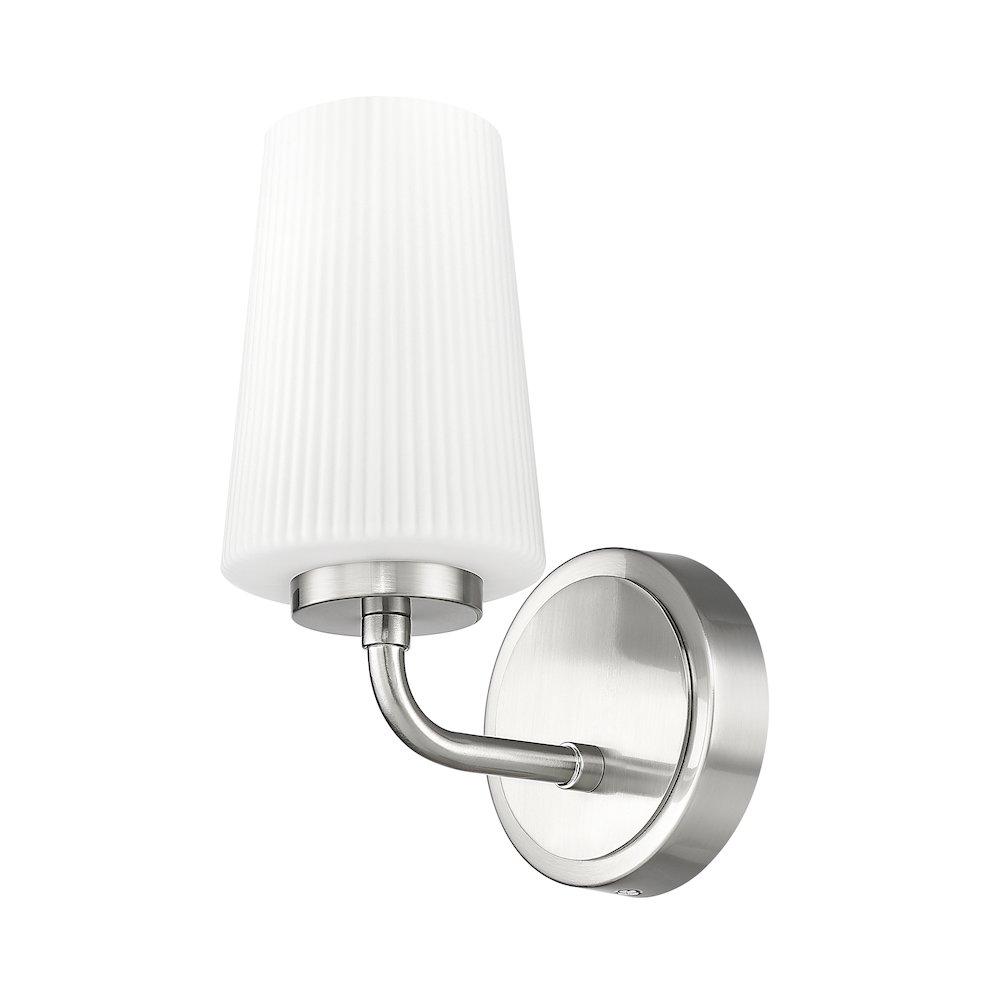 Z-Lite Montford 1 Light Wall Sconce in Brushed Nickel color, Steel frame. Picture 5