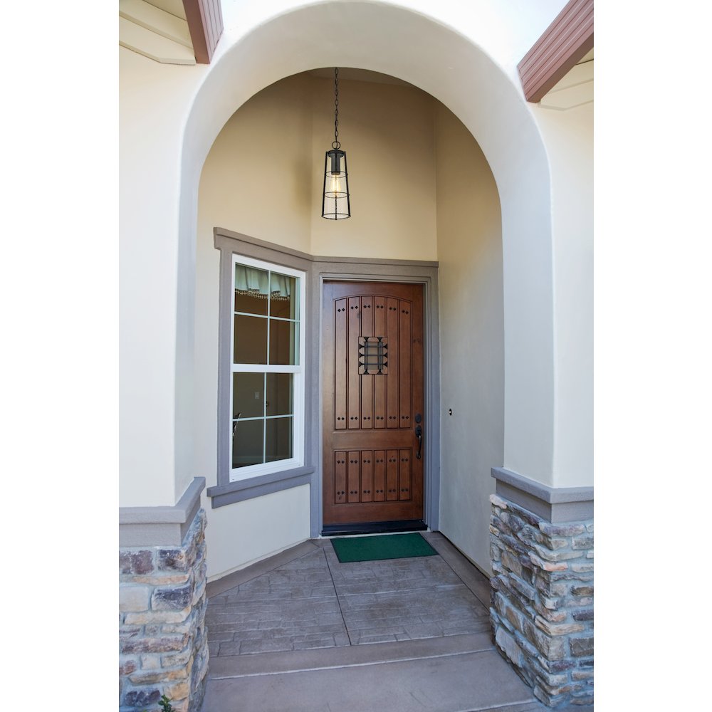 Z-Lite 1 Light Outdoor Chain Mount Ceiling Fixture. Picture 6