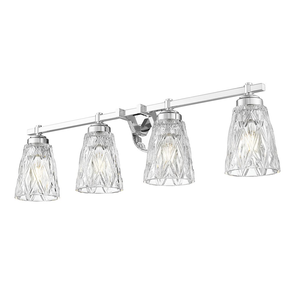 Z-Lite 4 Light Vanity, Chrome. Picture 3