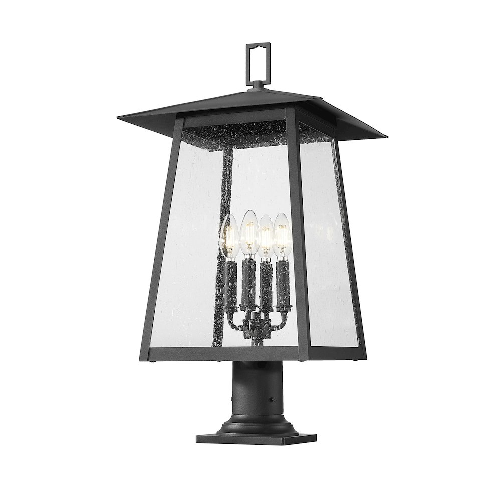 Z-Lite 4 Light Outdoor Pier Mounted Fixture. Picture 2