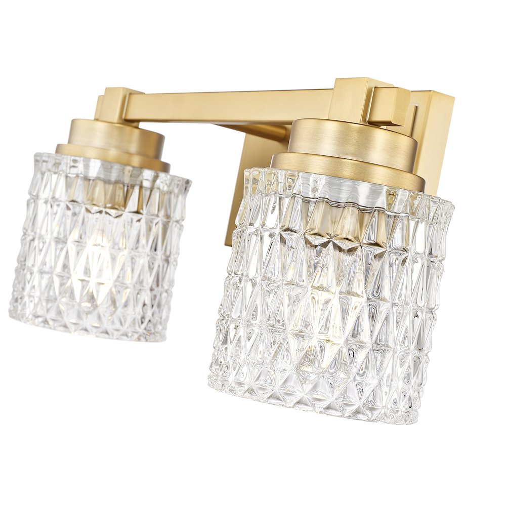 Z-Lite 2 Light Vanity, Modern Gold. Picture 4