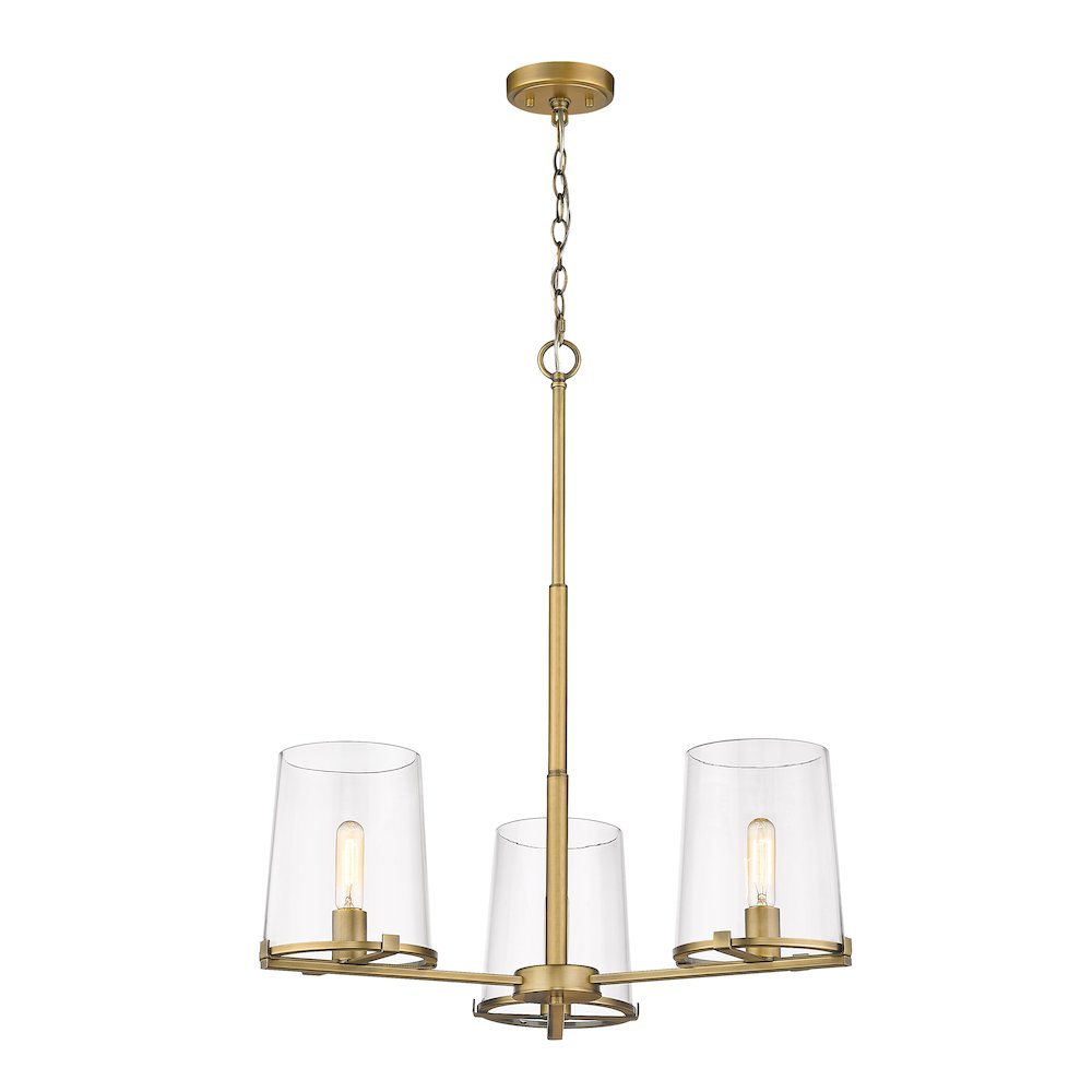 Z-Lite 3 Light Chandelier. Picture 1