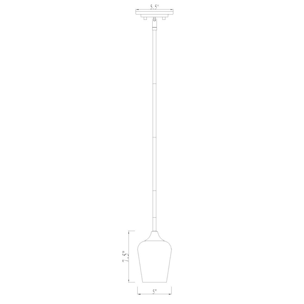 Z-Lite 1 Light Pendant. Picture 8