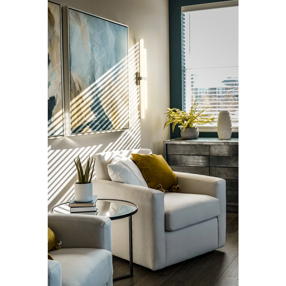 Z-Lite Zane 2 Light Vanity in Brushed Nickel Frame Finish. Picture 7