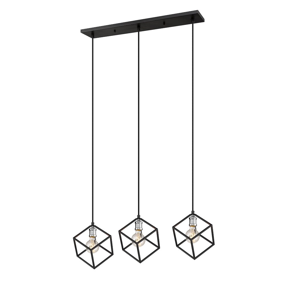 Z-Lite 3 Light Linear Chandelier. Picture 1