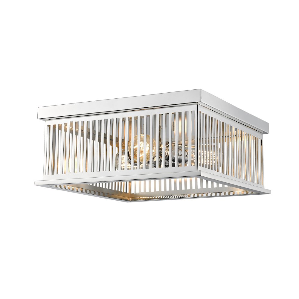 Z-Lite 3 Light Flush Mount. Picture 1