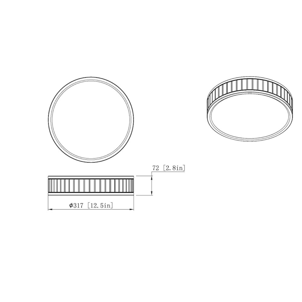 Z-Lite 1 Light Flush Mount. Picture 8