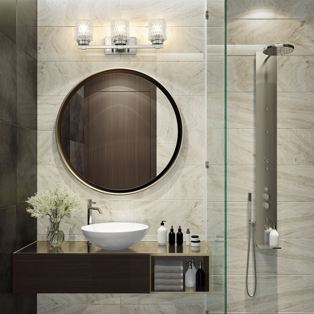 Z-Lite 3 Light Vanity, Brushed Nickel. Picture 6