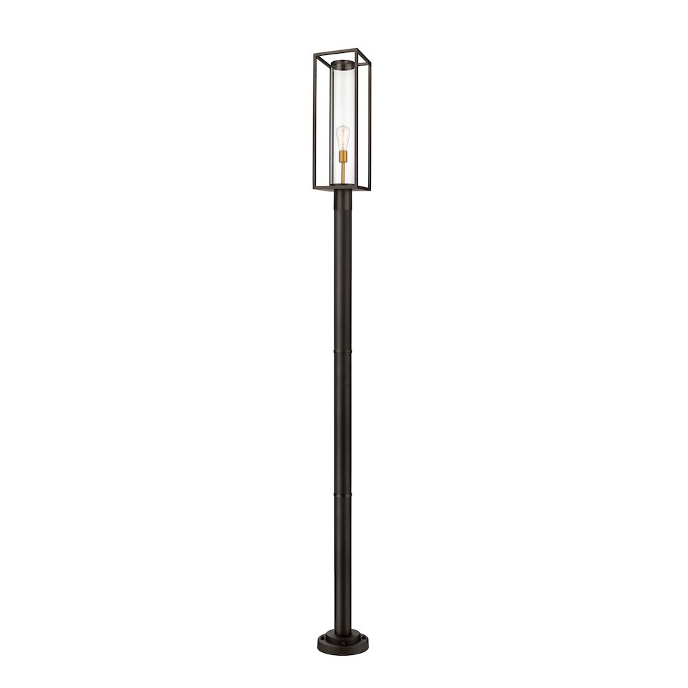 Z-Lite 1 Light Outdoor Post Mounted Fixture. Picture 1