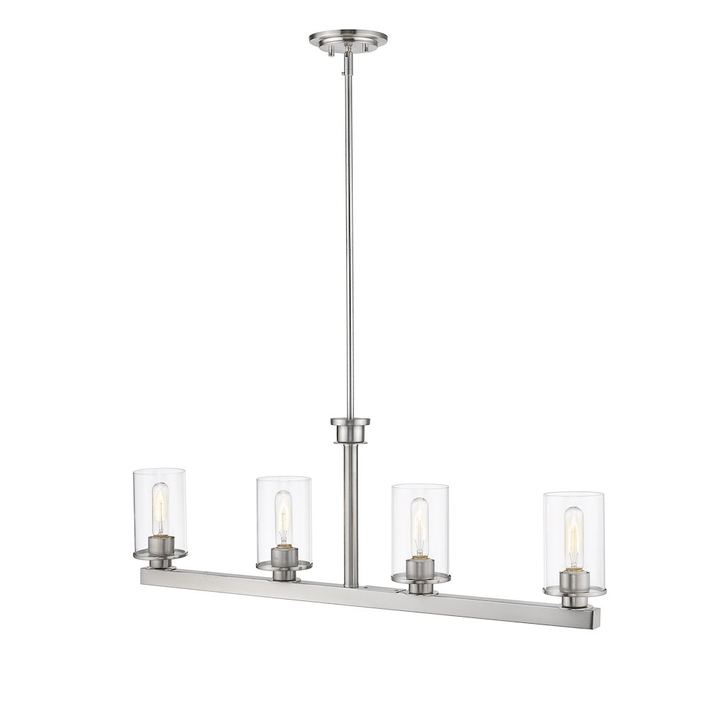 Z-Lite 4 Light Linear Chandelier. Picture 4