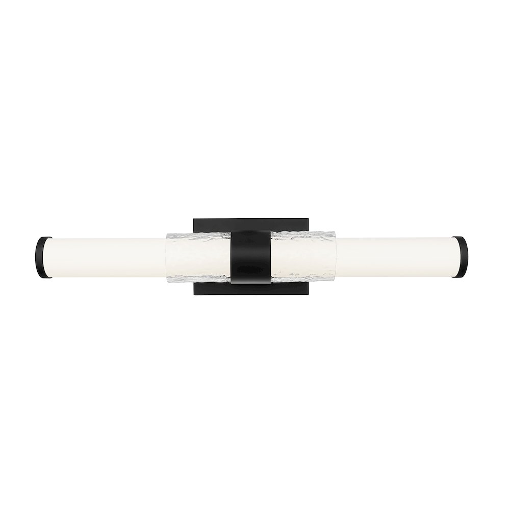 Z-Lite Egon 1 Light Vanity in Matte Black color, Steel frame. Picture 3