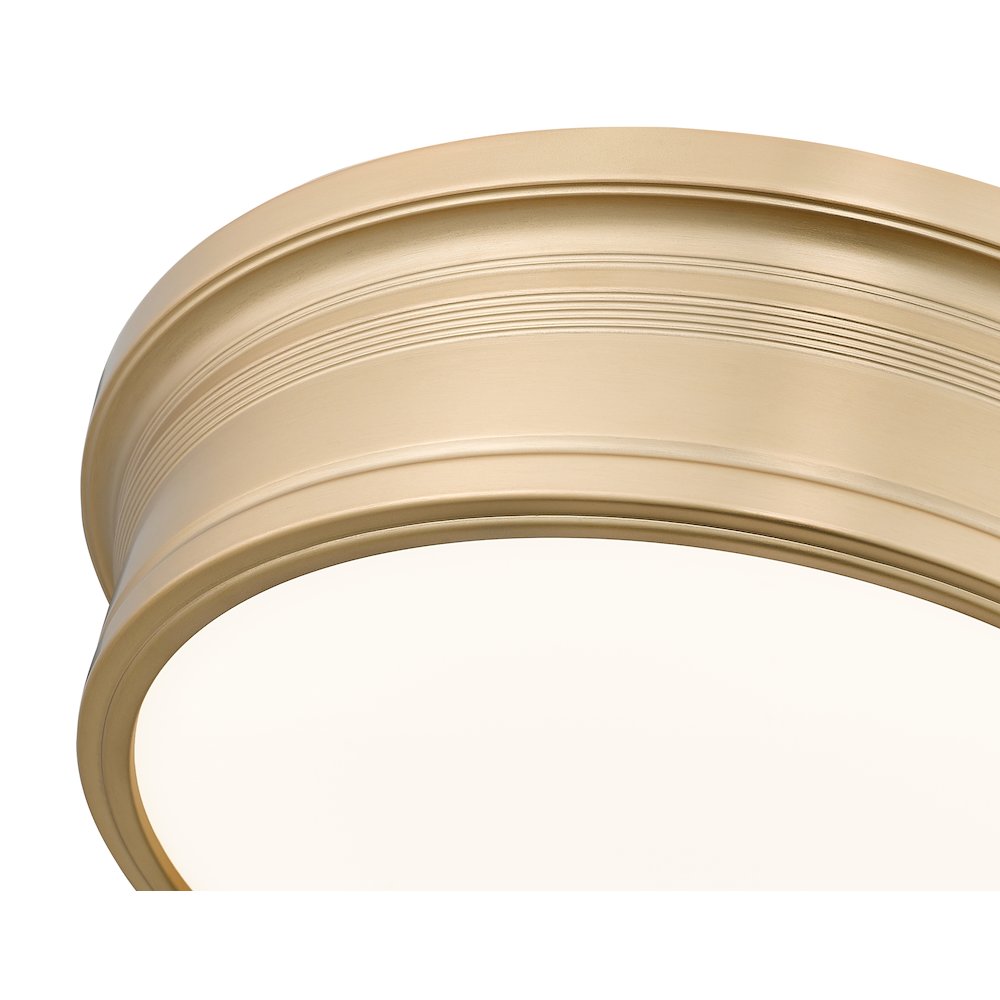 Z-Lite 1 Light Flush Mount, Modern Gold. Picture 4