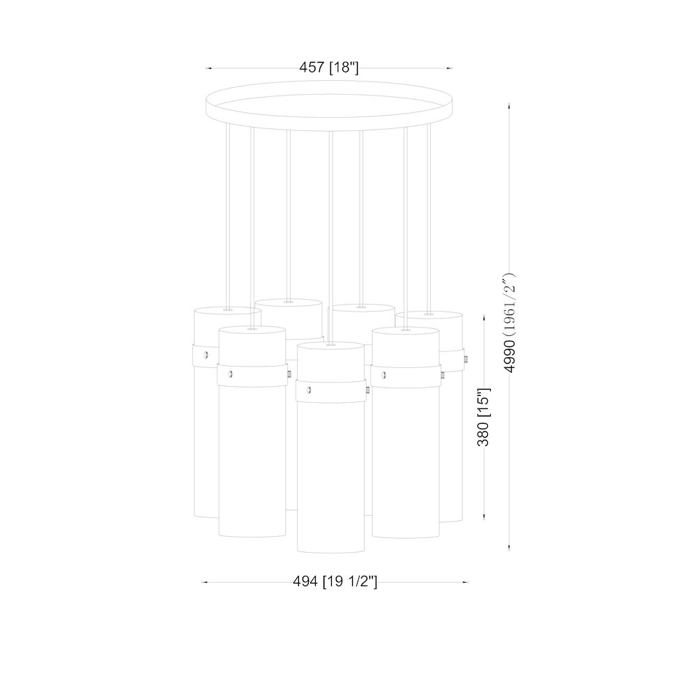 Z-Lite 7 Light Chandelier. Picture 8