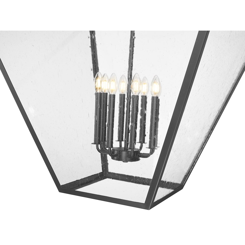 Z-Lite 8 Light Chandelier, Iron Ore. Picture 4
