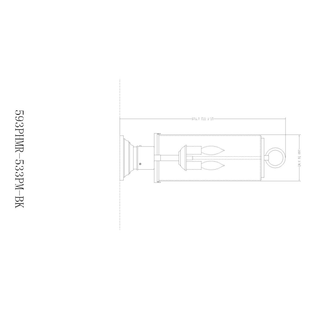 Z-Lite 2 Light Outdoor Pier Mounted Fixture. Picture 8