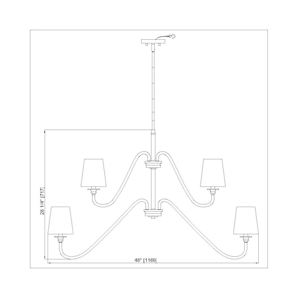 Z-Lite 9 Light Chandelier. Picture 8