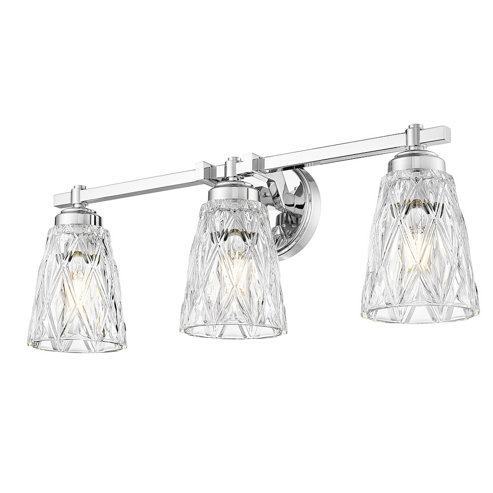 Z-Lite 3 Light Vanity, Chrome. Picture 3