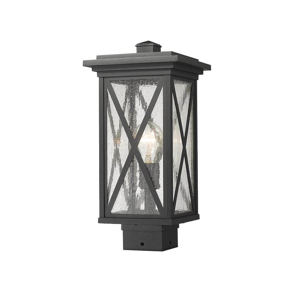 Z-Lite 1 Light Outdoor Post Mount Fixture. Picture 1