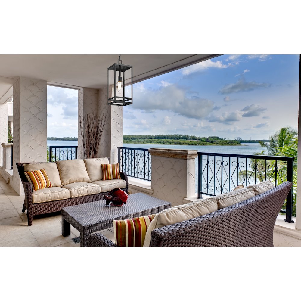 Z-Lite 1 Light Outdoor Chain Mount Ceiling Fixture. Picture 6
