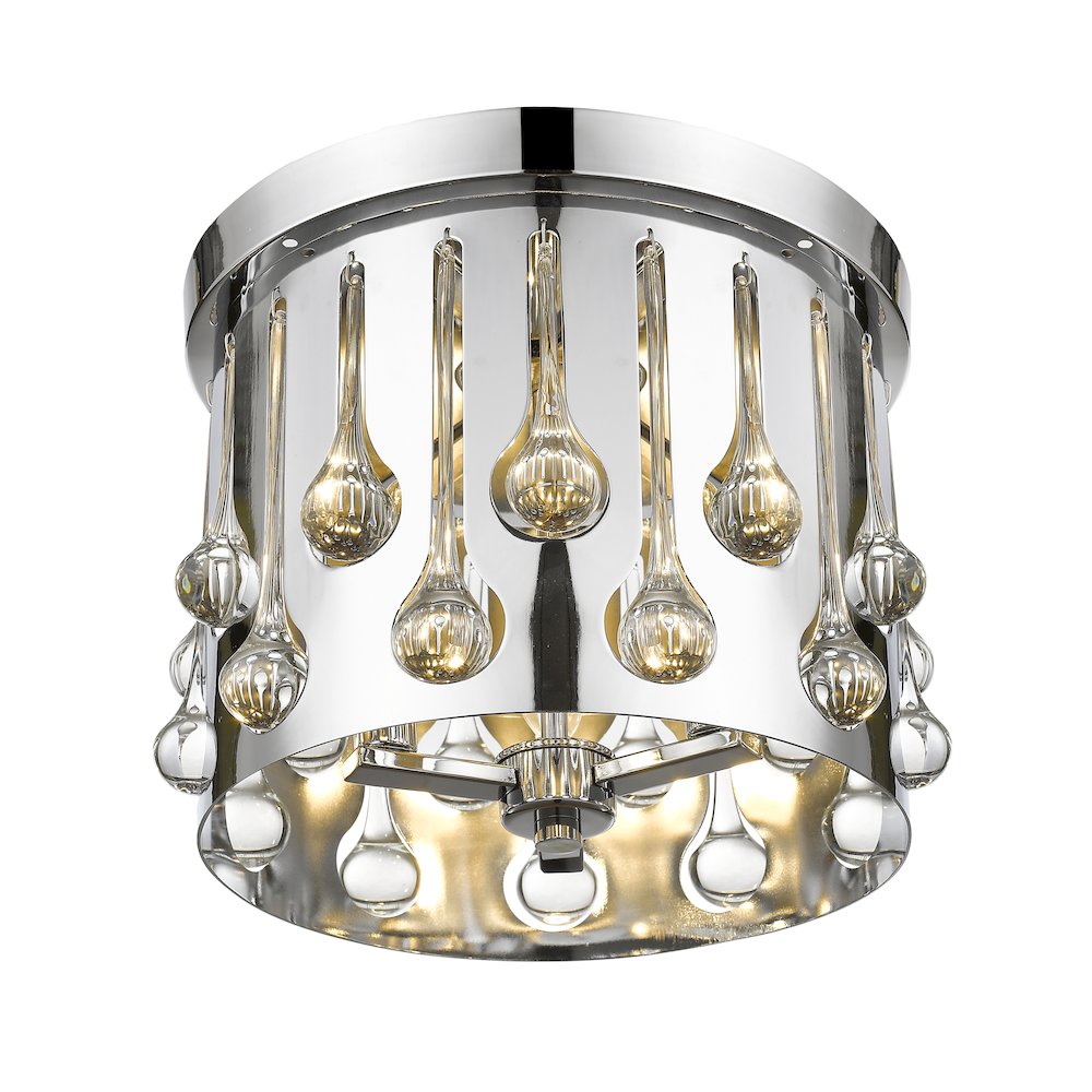 Z-Lite 3 Light Flush Mount. Picture 3